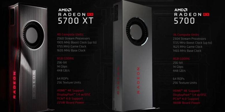 AMD Radeon RX 5700 AMD Radeon RX 5700XT